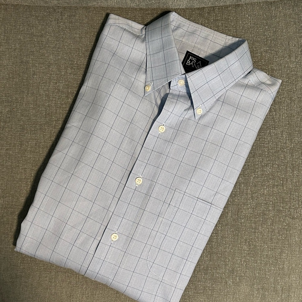 Jos. A. Bank Blue Dress Shirt Classic Design